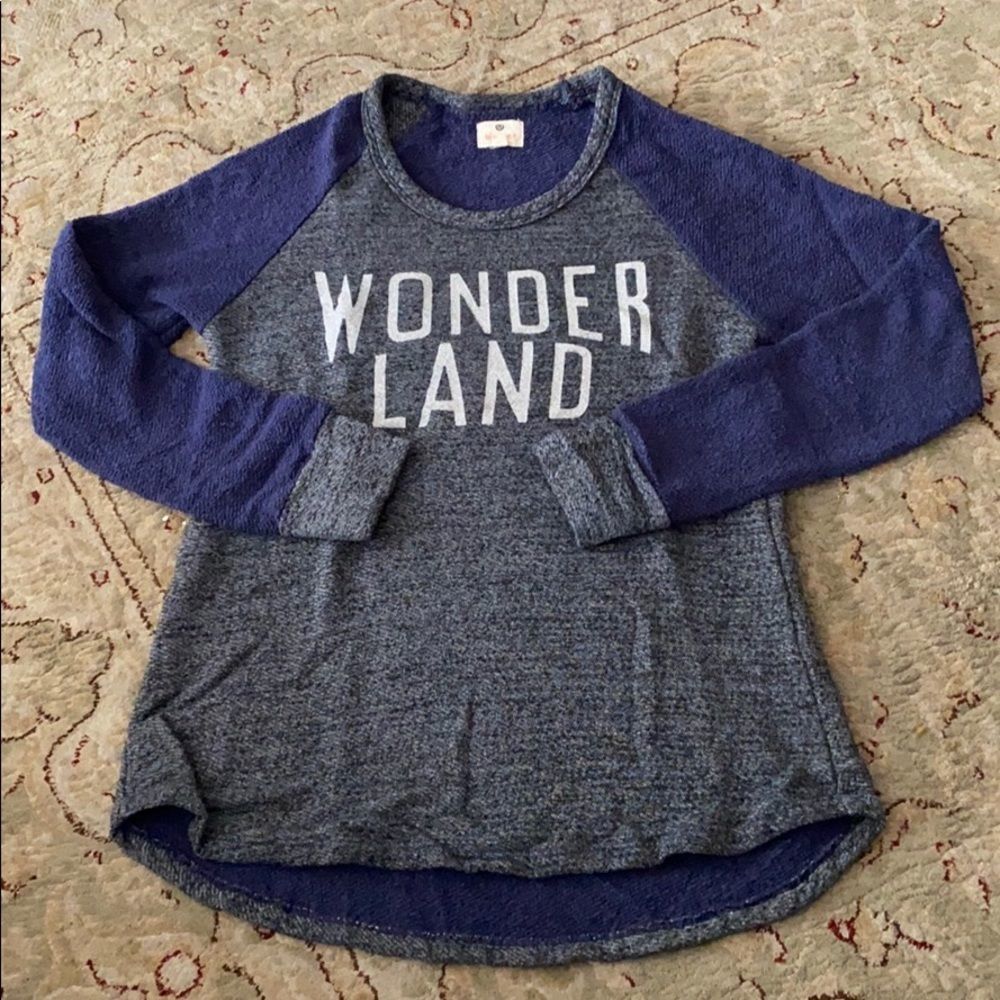 Sundry Blue Wonderland Sweatshirt